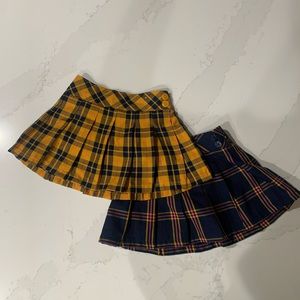 Girls Wondernation Plaid Skirts 18M